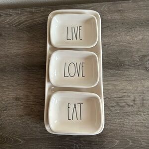Rae Dunn | Serving Tray Set | Live, Love, Eat